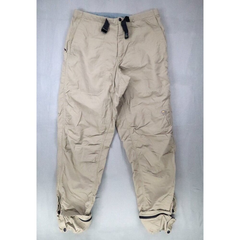 Mountain Hardwear Pants Womens 10 Convertible Outdoor Hiking‎ Pockets Beige Tan